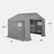 Best Choice Products 10x8ft Outdoor Fabric Storage Shed, Steel Frame, Dual Zipper Doors, Window